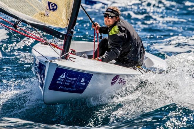 Tapio Nirkko – Most experienced sailor in the fleet now and starting his fourth Olympic campaign. Like several here he is only just back in the boat after time out after Rio. - Sailing World Cup Hyères ©  Robert Deaves